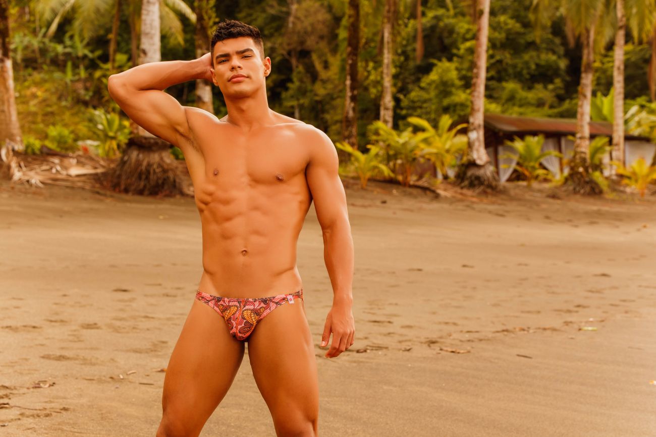 JOR 1521 Warrior Jockstrap Coral Printed