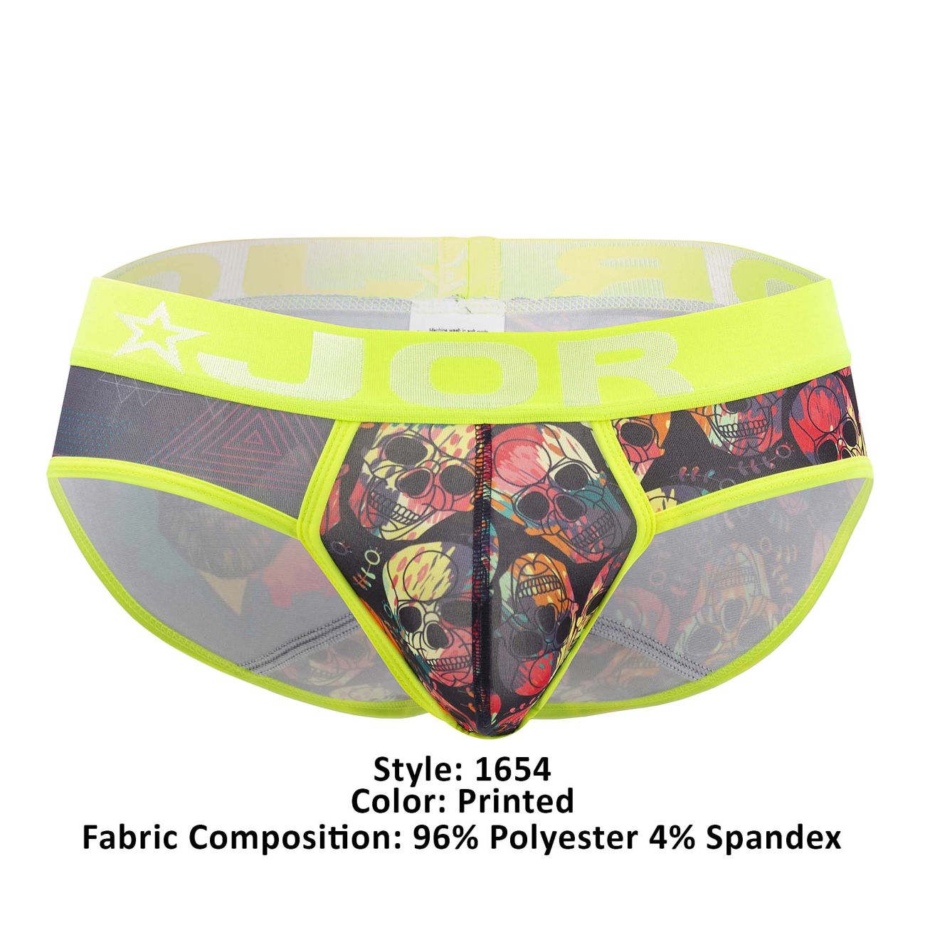 JOR 1654 Rivera Bikini Skulls Printed
