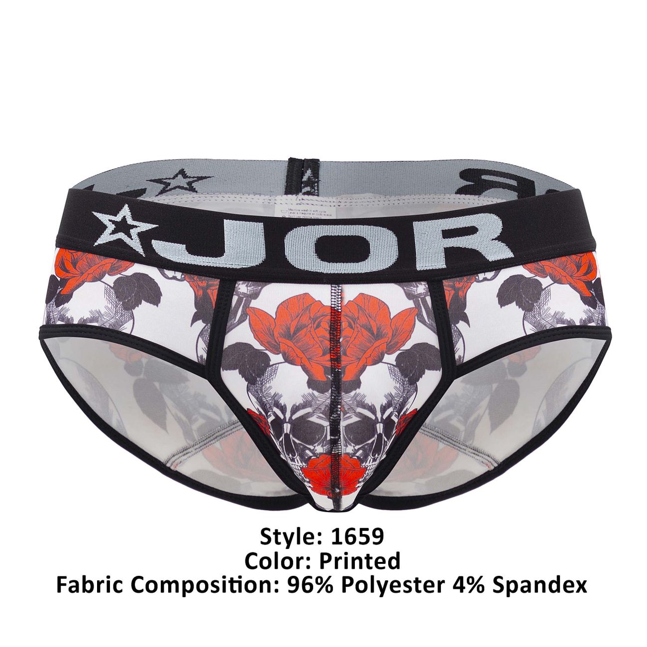 JOR 1659 Jalisco Bikini Skulls & Roses Printed