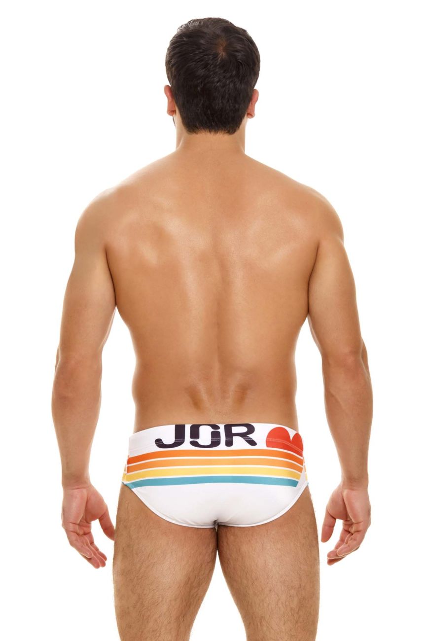 JOR 1793 Beats Swim Briefs White