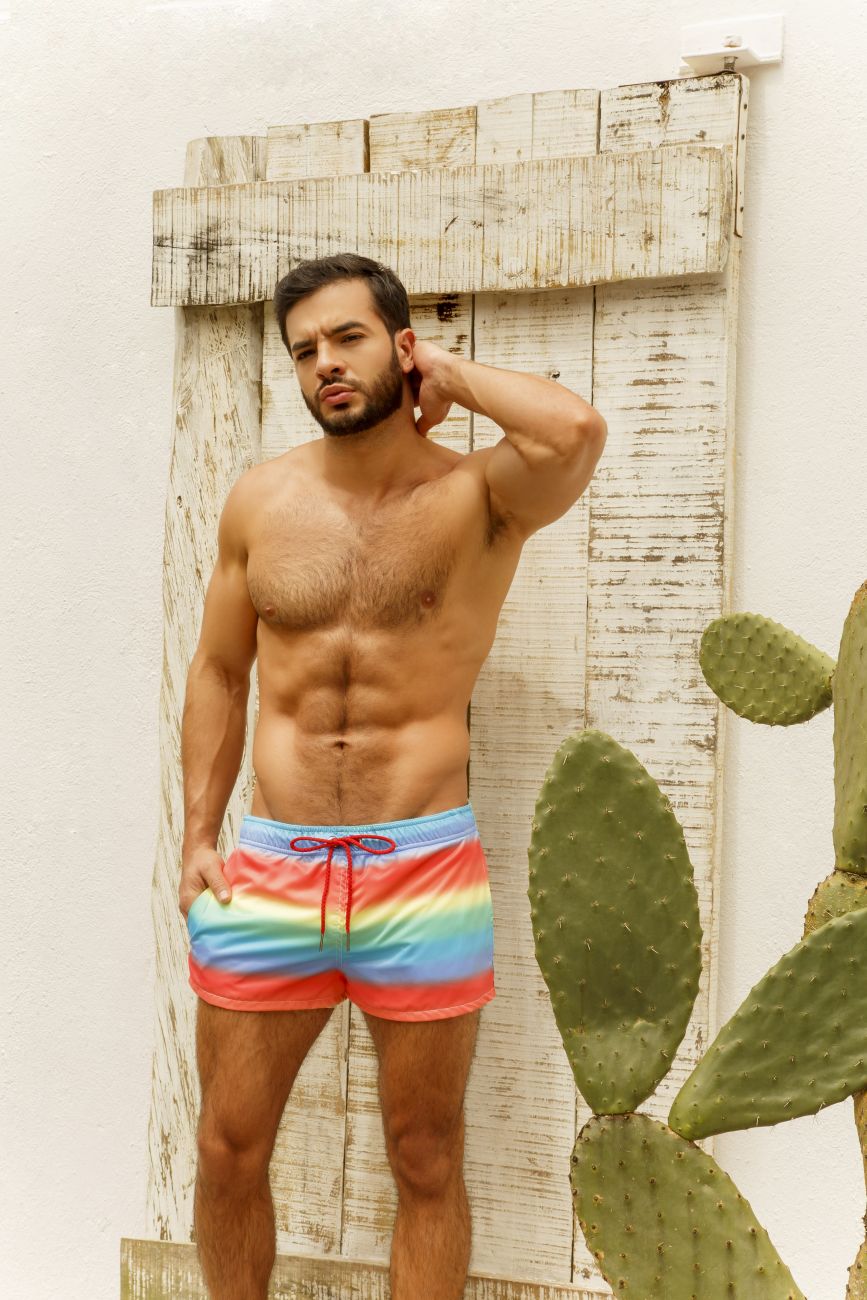 JOR 1801 Party Swim Trunks Printed