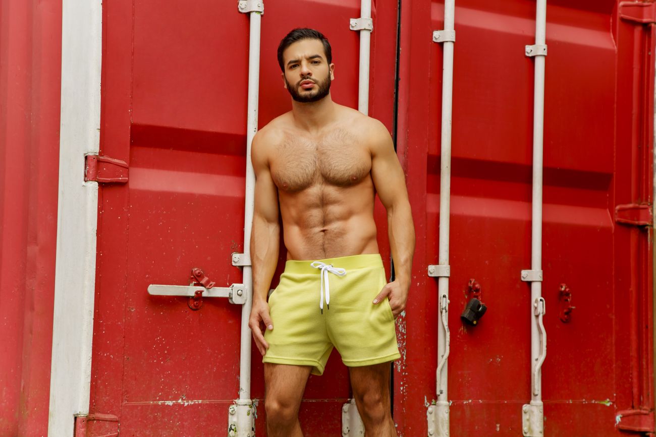 JOR 1813 Tulum Athletic Shorts Lemon