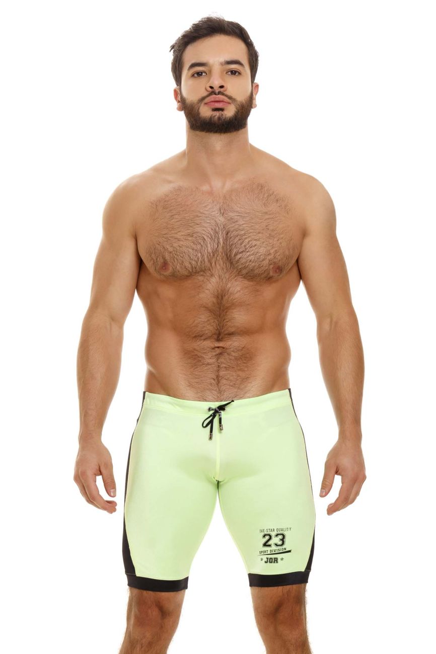 JOR 1821 Gamer Athletic Shorts Neon Green