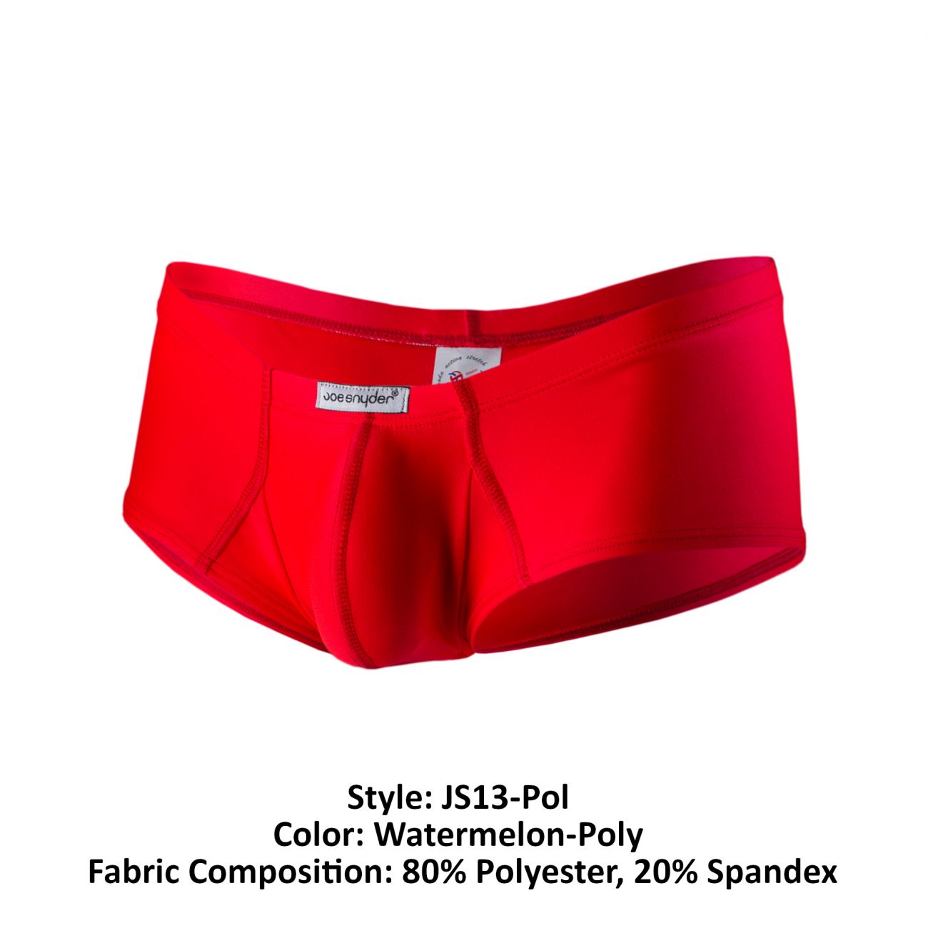 Joe Snyder JS13-Pol Polyester Cheek Boxer Watermelon Poly