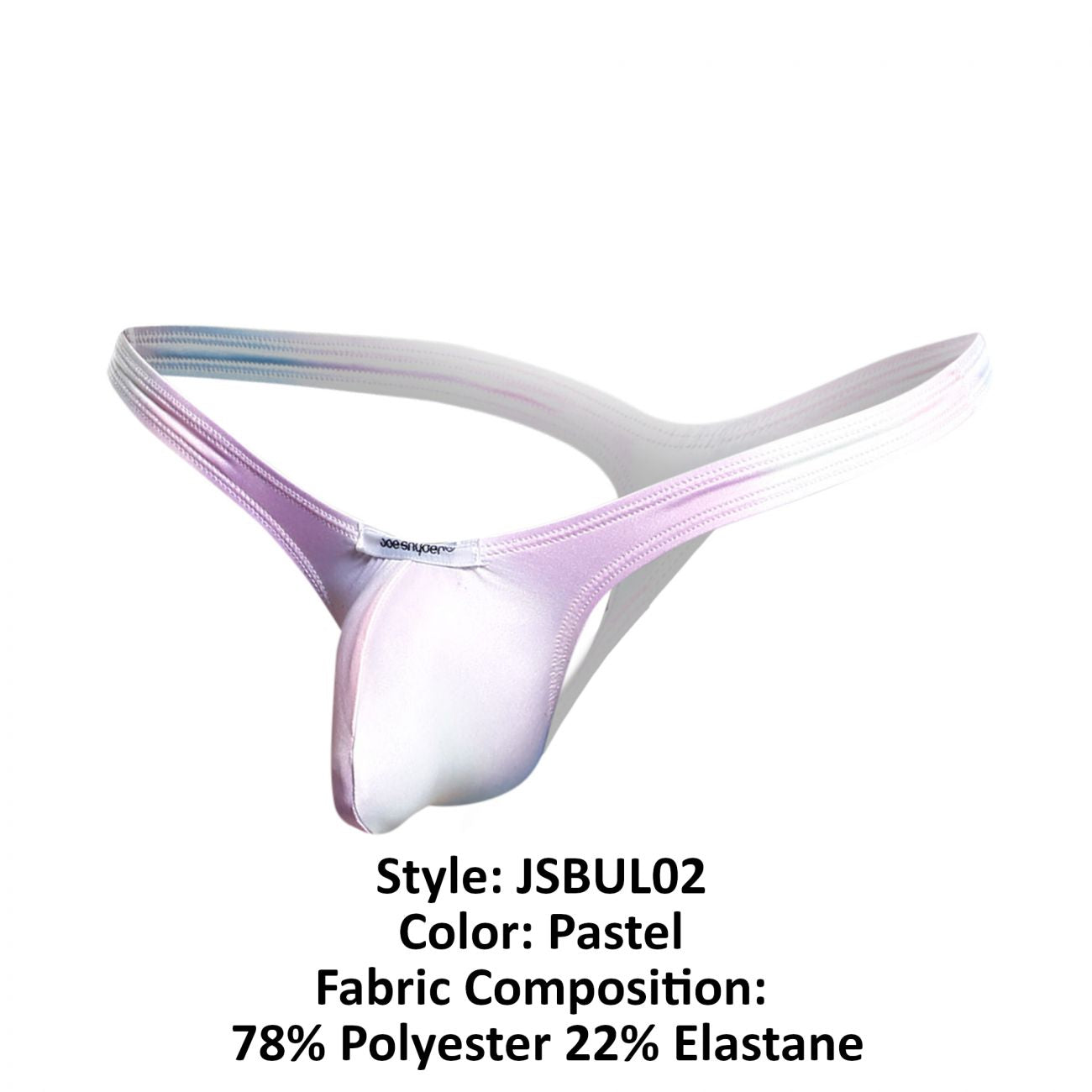 Joe Snyder JSBUL02 Bulge Tanga Pastel