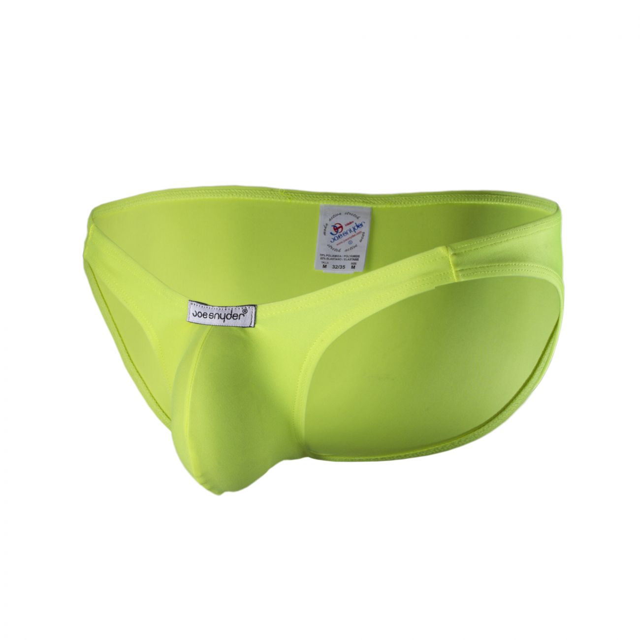 Joe Snyder JSBUL04-Pol Polyester Bulge Full Bikini Yellow Poly
