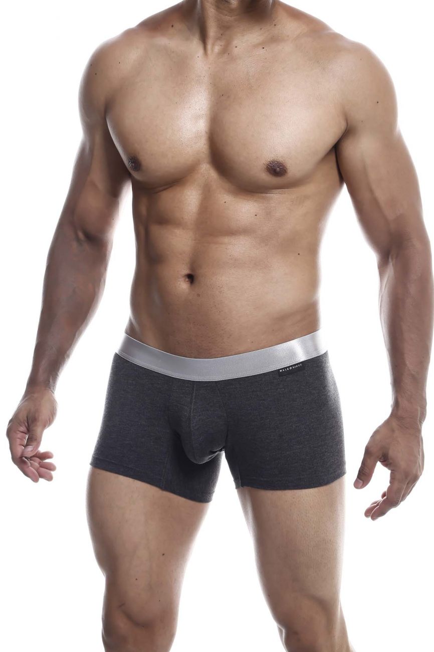 MaleBasics MB101 Classic Pima Trunks Charcoal