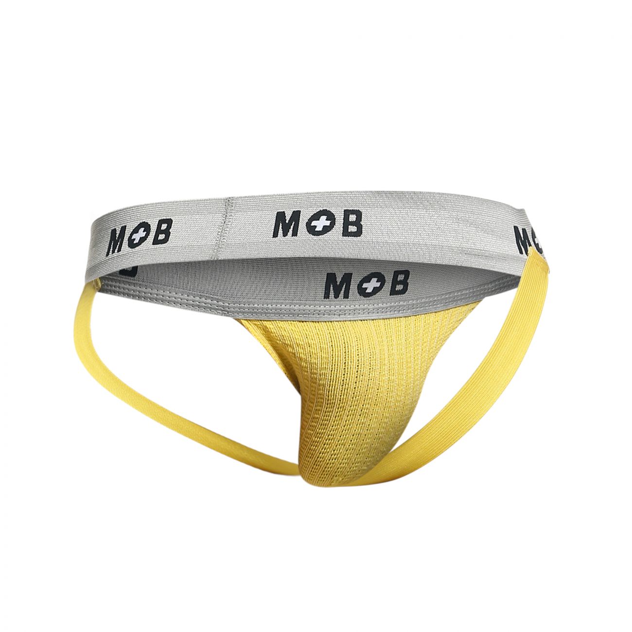 MaleBasics MBL107 Classic Fetish Jock 3 Inches Jockstrap Including Plus Sizes Yellow