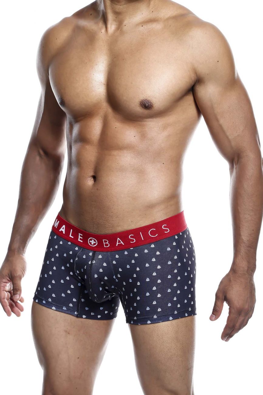 MaleBasics MBT01 3PK Trunks Printed Boats