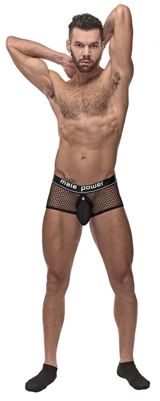 Male Power 120-260 Cockpit C-Ring Trunks Black
