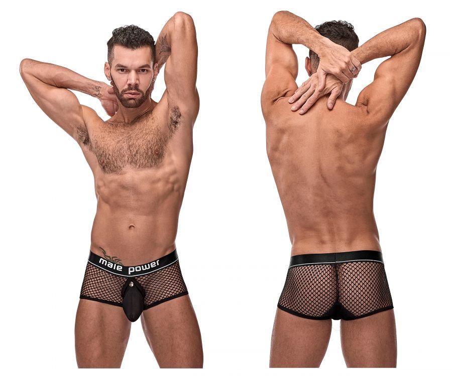 Male Power 120-260 Cockpit C-Ring Trunks Black