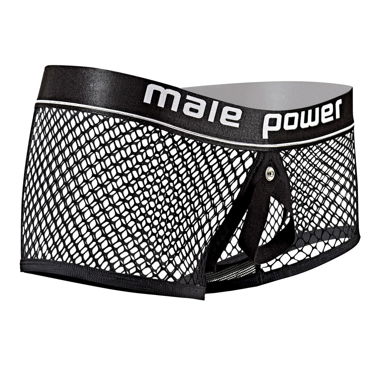 Male Power 120-260 Cockpit C-Ring Trunks Black