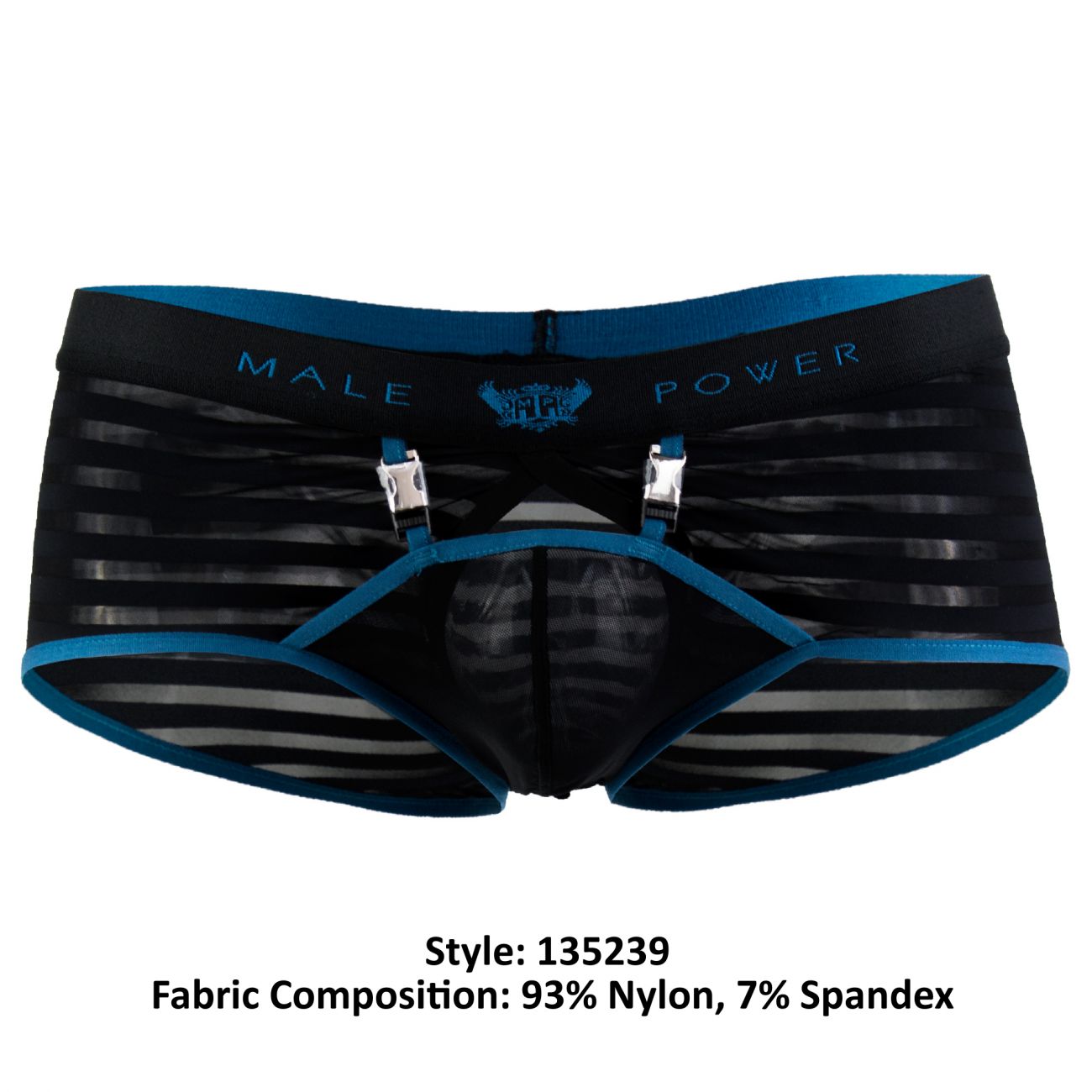 Male Power 135239 Clip Tease Clip Mini Short Boxer Briefs