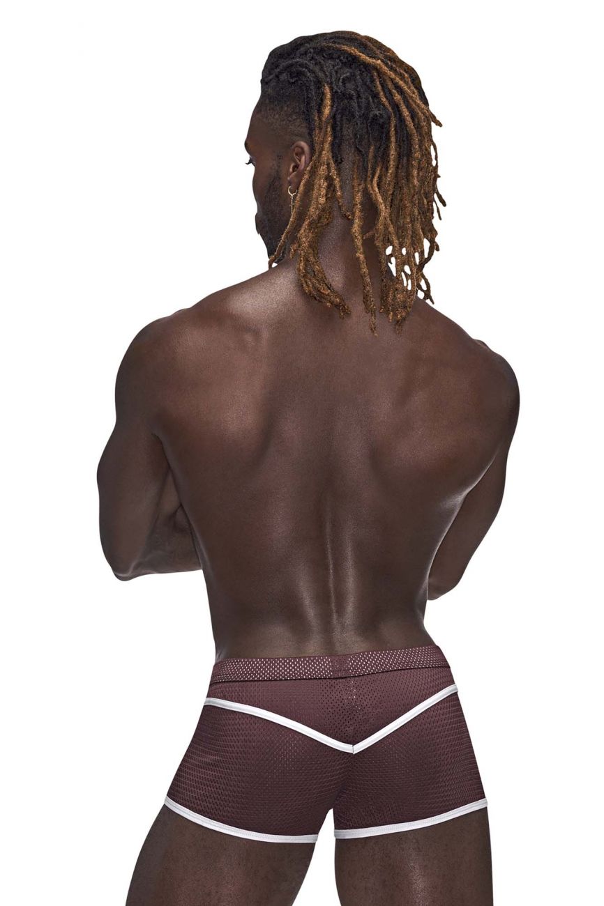 Male Power 142-273 Sport Mesh Mini Short Burgundy