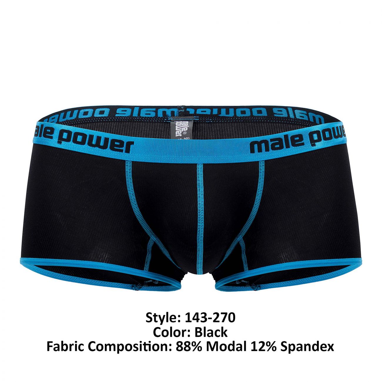 Male Power 143-270 Casanova Uplift Mini Short Black