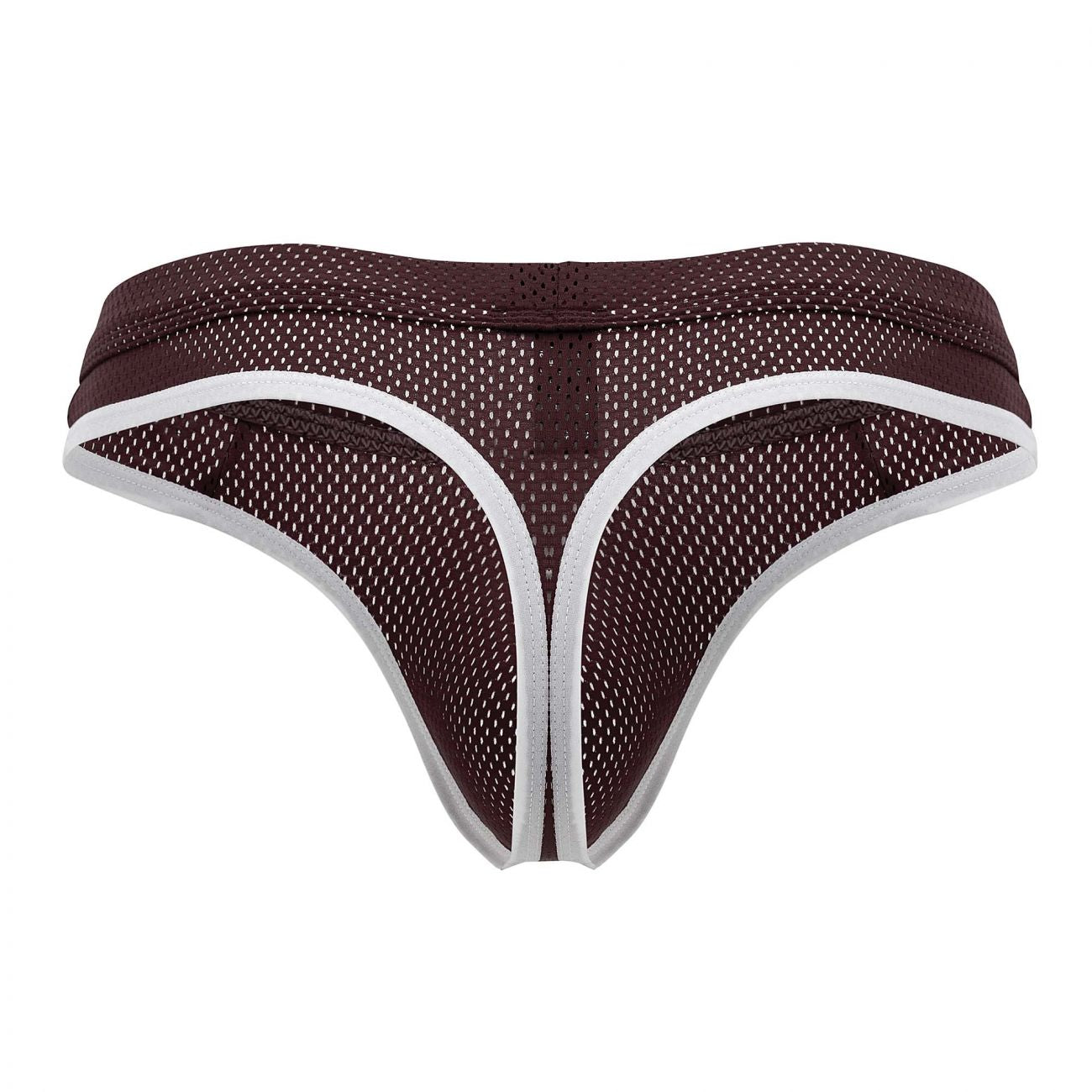 Male Power 443-273 Sport Mesh Thong Burgundy