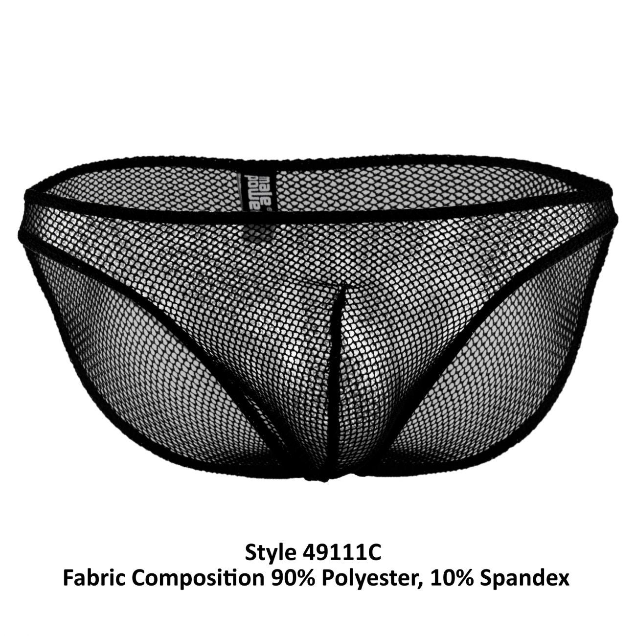 Male Power 49111C Stretch Net Wonder Bikini Black