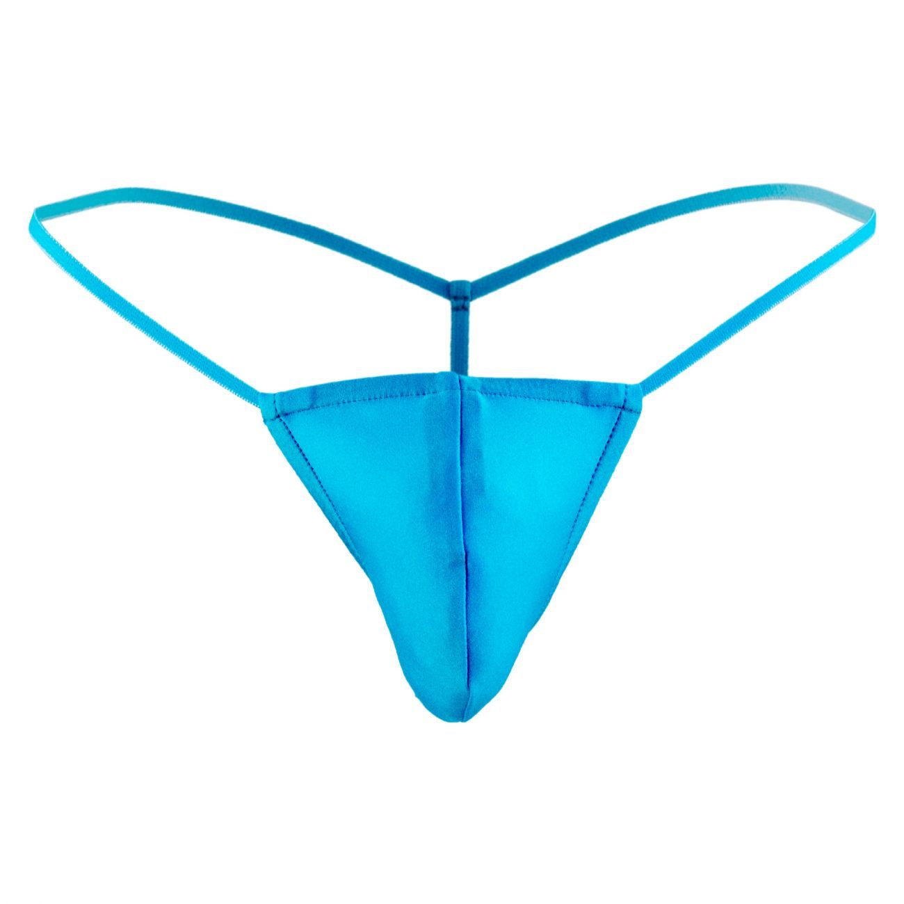 Male Power PAK870 Euro Male Spandex Pouch G String Blue