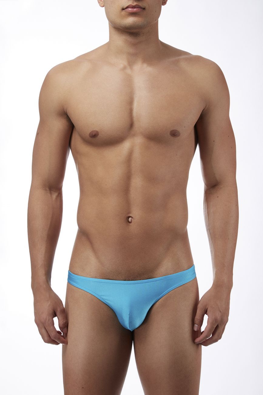 Male Power PAK871 Euro Male Spandex Brazilian Pouch Bikini Blue