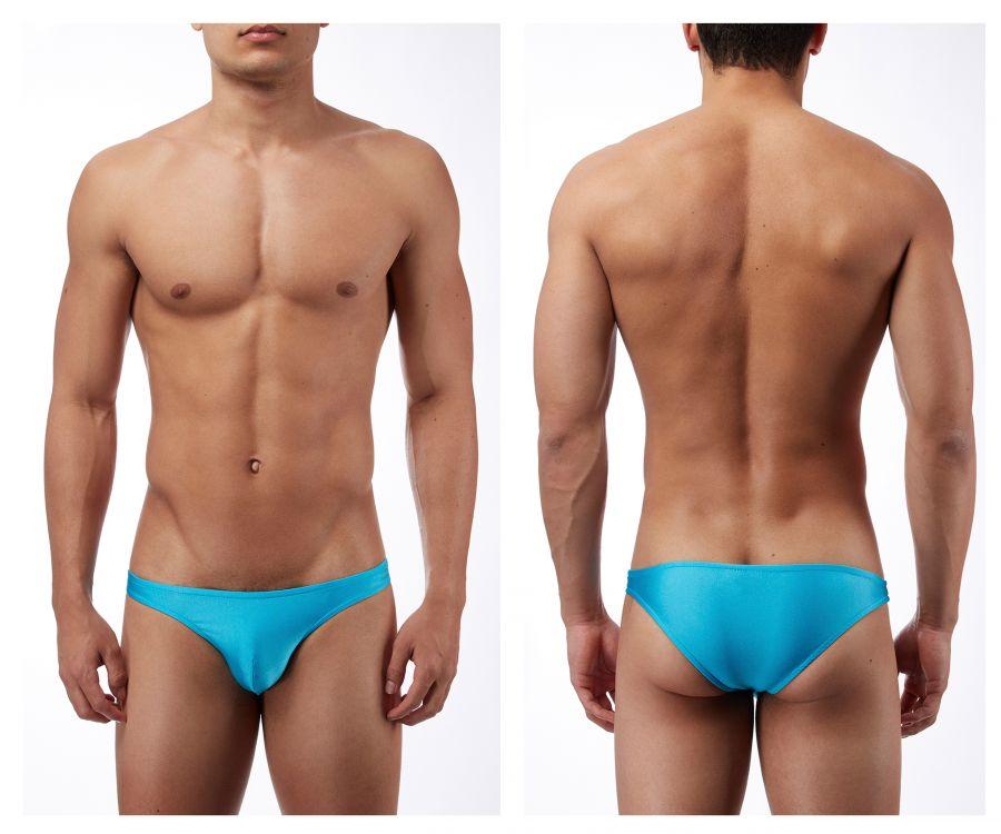 Male Power PAK871 Euro Male Spandex Brazilian Pouch Bikini Blue