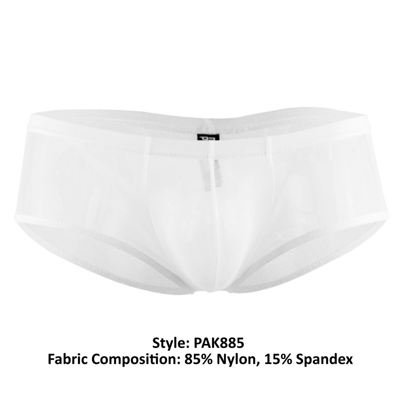 Male Power PAK885 Euro Male Mesh Micro Mini Pouch Short White