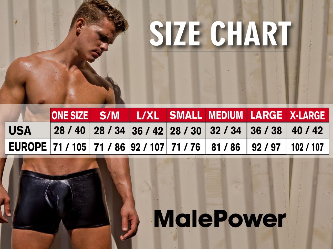 Male Power PAK-892 Elastic Studded Harness with Ring Black
