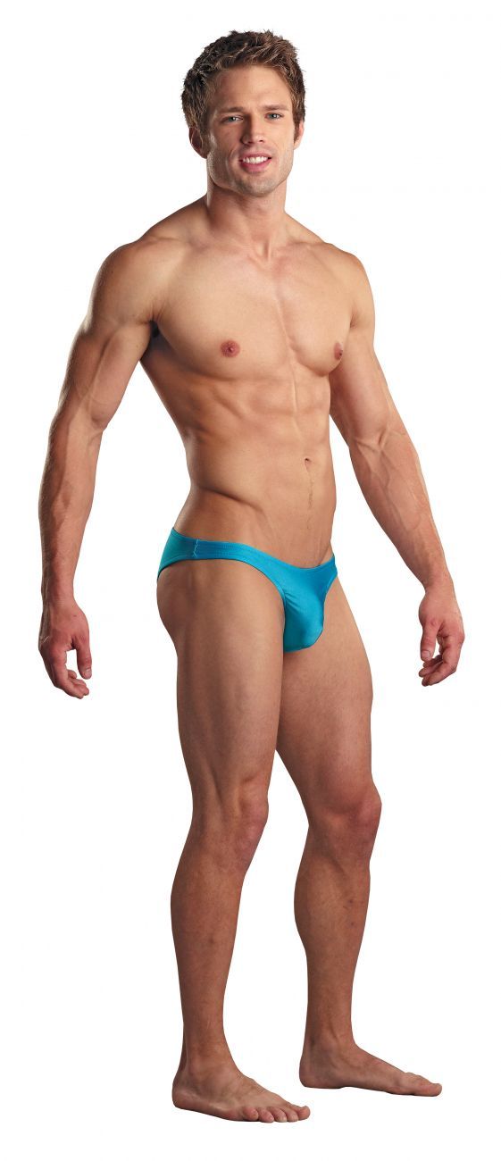 Male Power PAK871 Euro Male Spandex Brazilian Pouch Bikini Blue