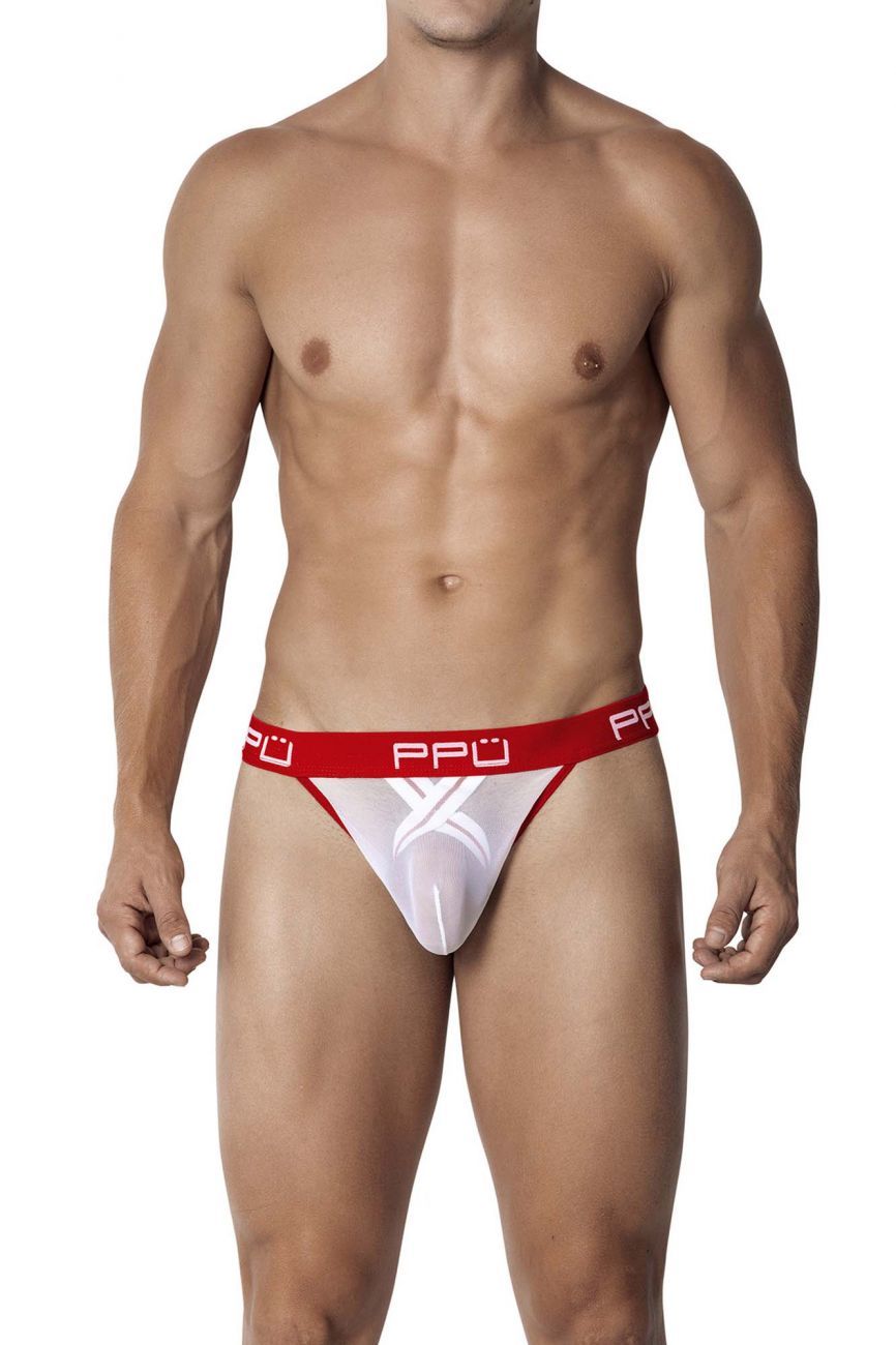 PPU 2103 Ball Lifter Jockstrap White