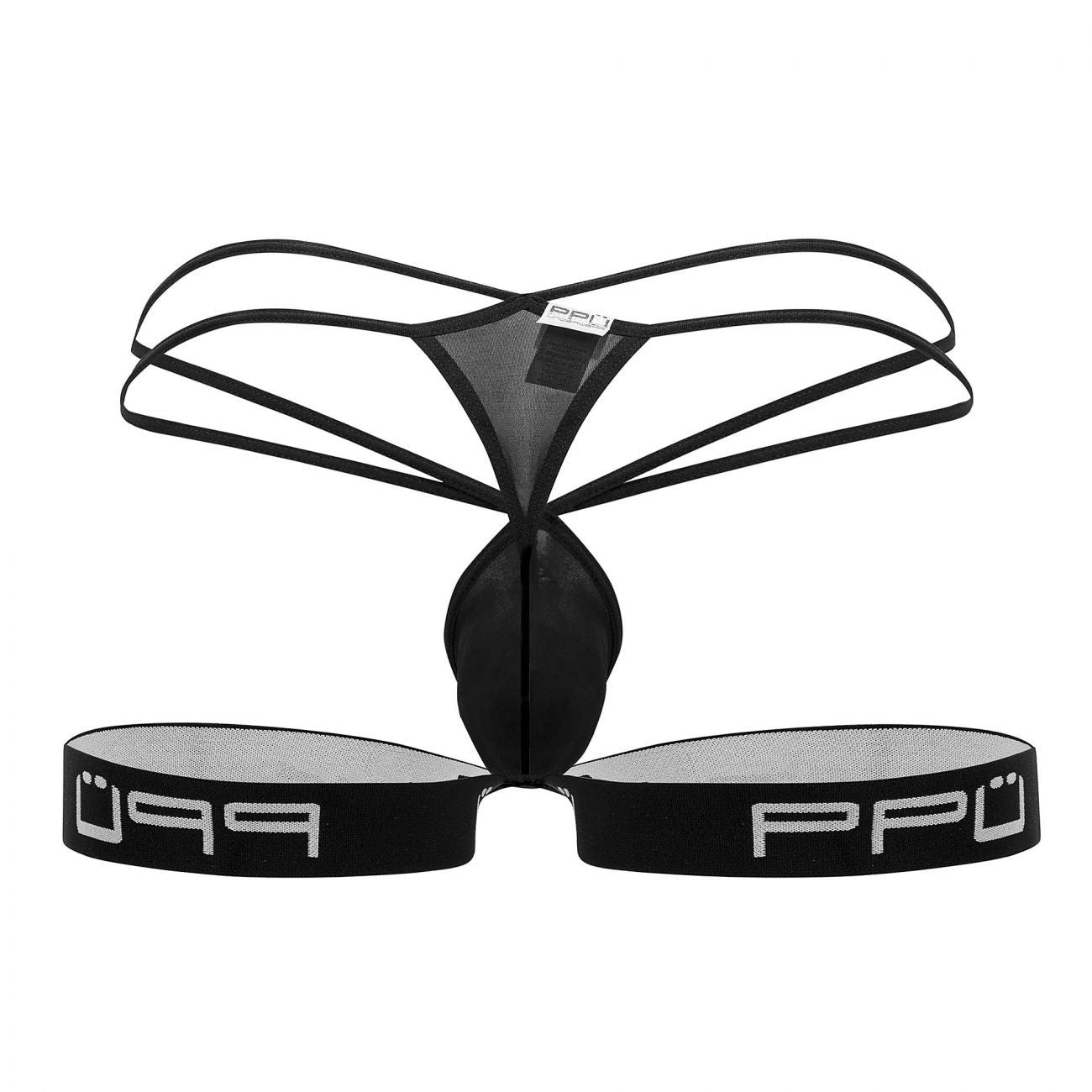 PPU 2110 Garter Thongs Black