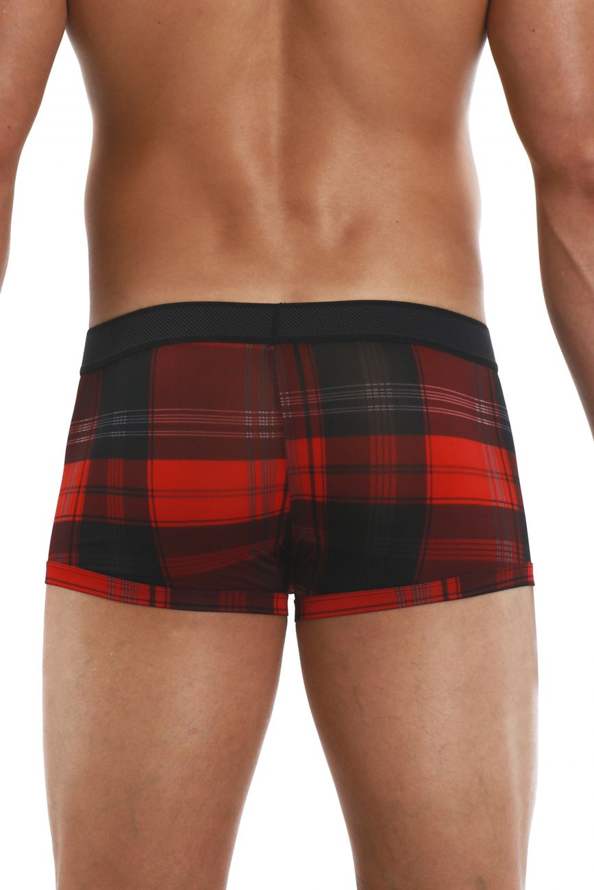 Papi 626182-982 Cool2 2PK Solid-Print Brazilian Trunks Black Red