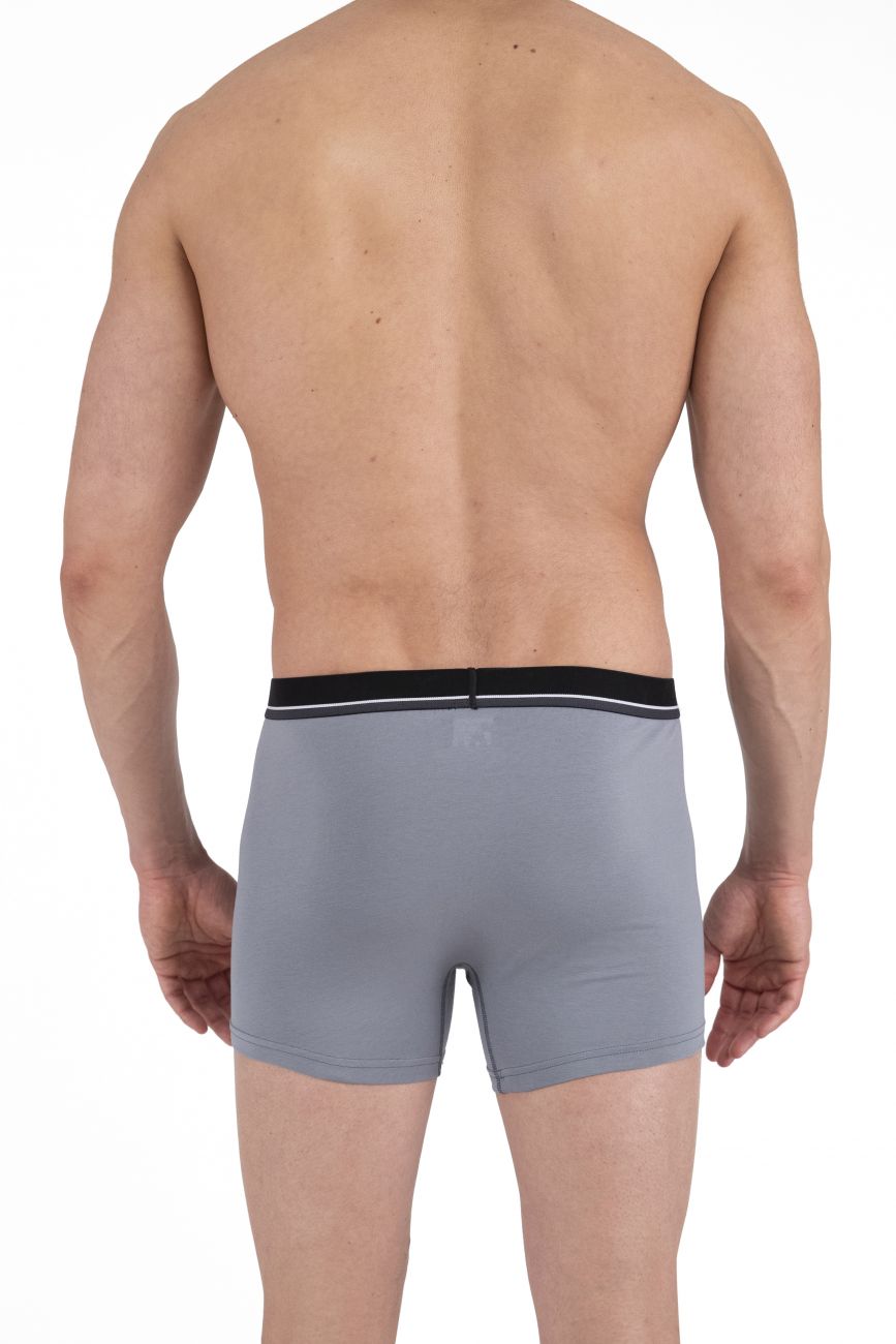 Papi 990002-962 4PK Boxer Briefs Gray Black