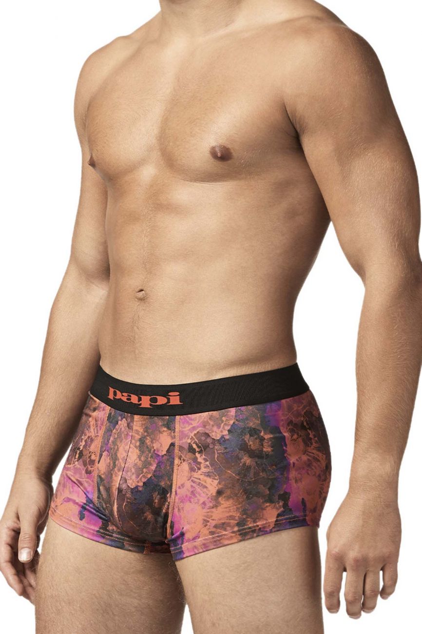 Papi UMPA050 Fashion Microflex Brazilian Trunks Sunset Multi Print