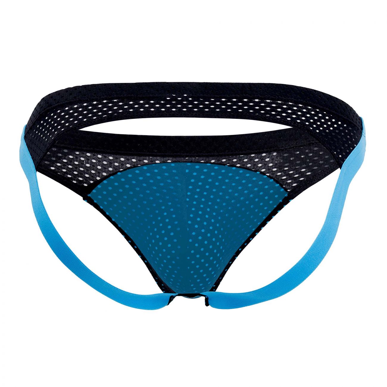 Pikante 0208 Click Athletic Mesh Jockstrap Black with Blue