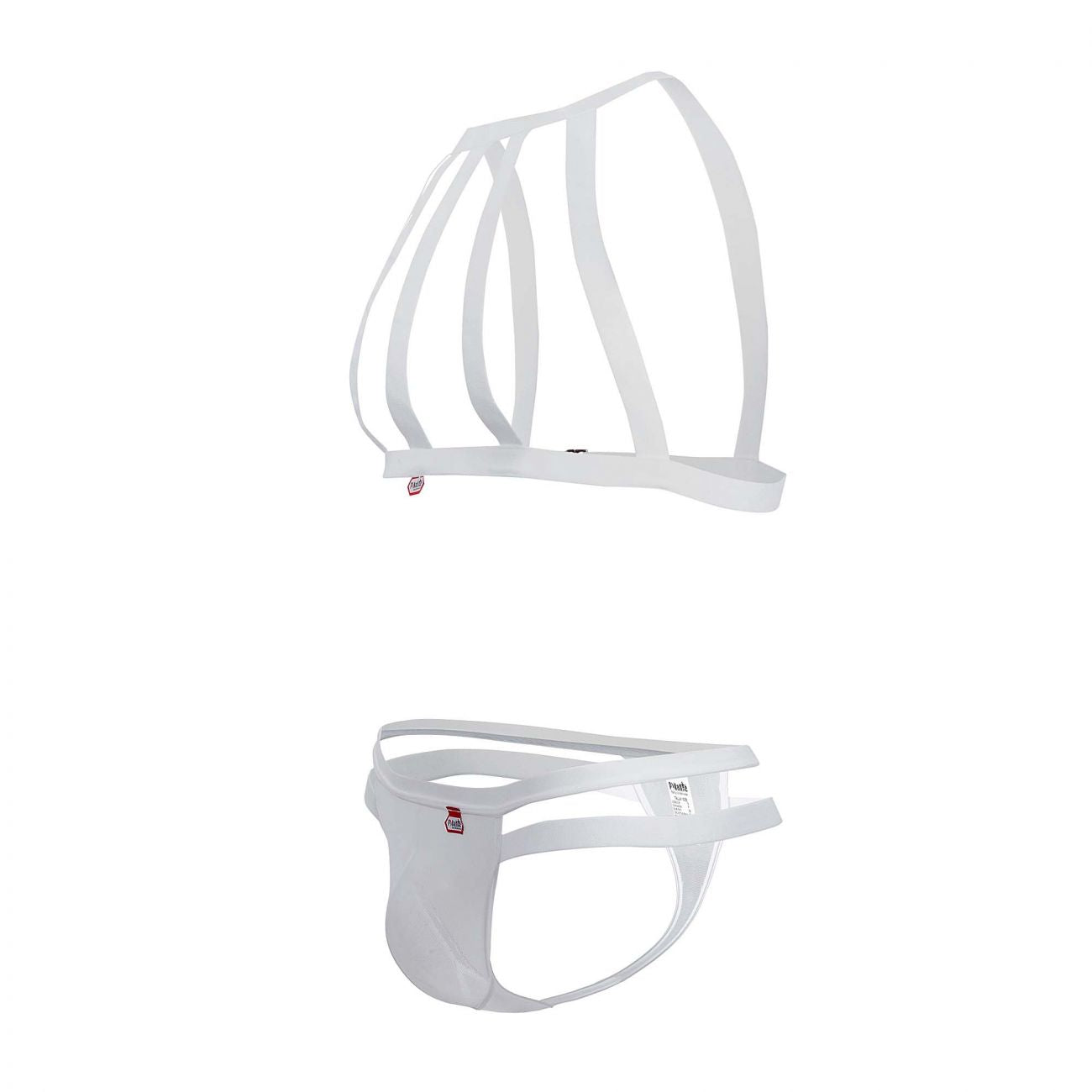 Pikante 0331 Personality Harness Thongs White