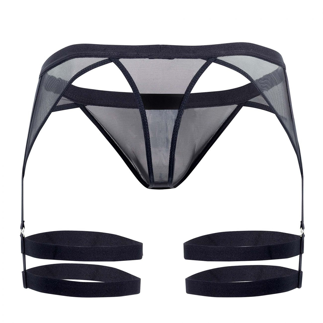 Pikante 0345 Rebel Garter Thongs Black