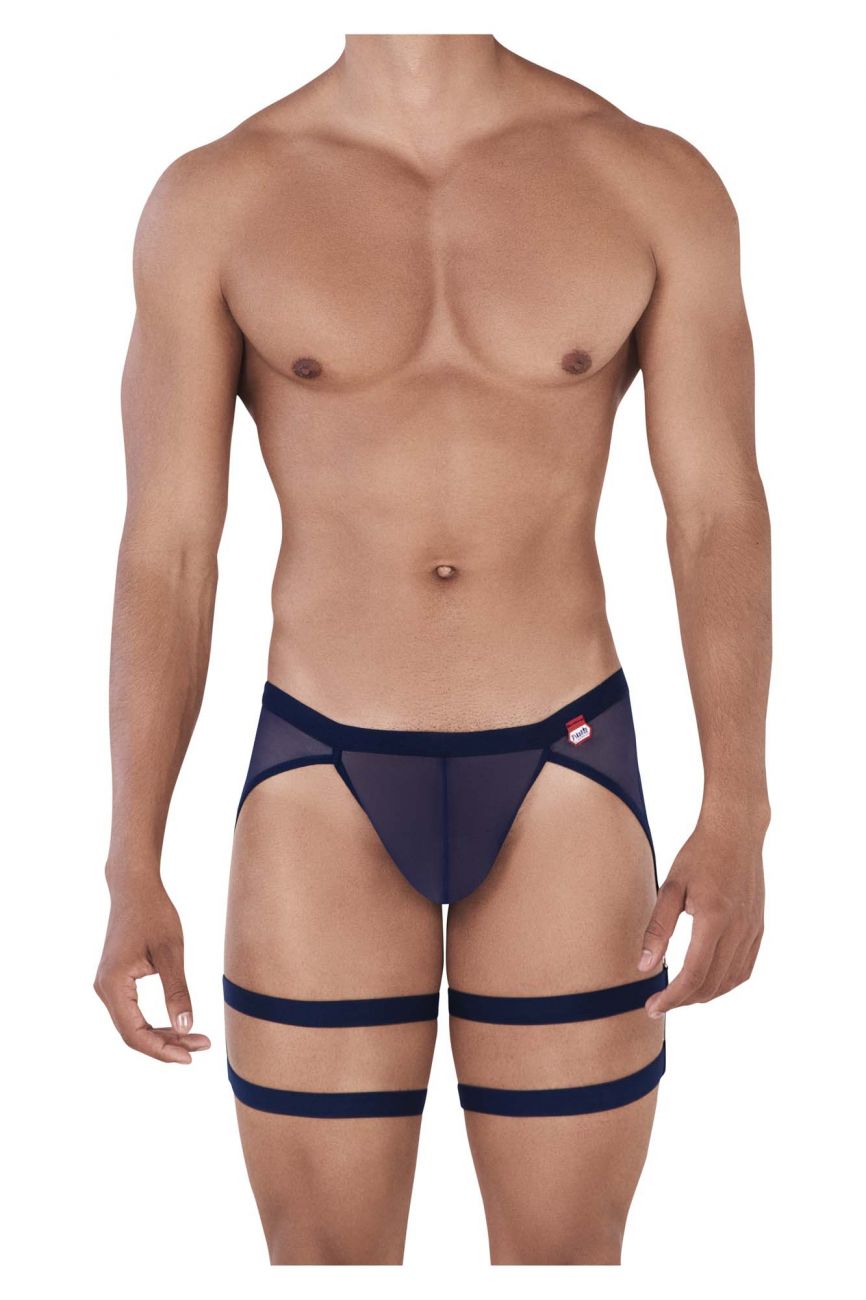 Pikante 0345 Rebel Garter Thongs Dark Blue