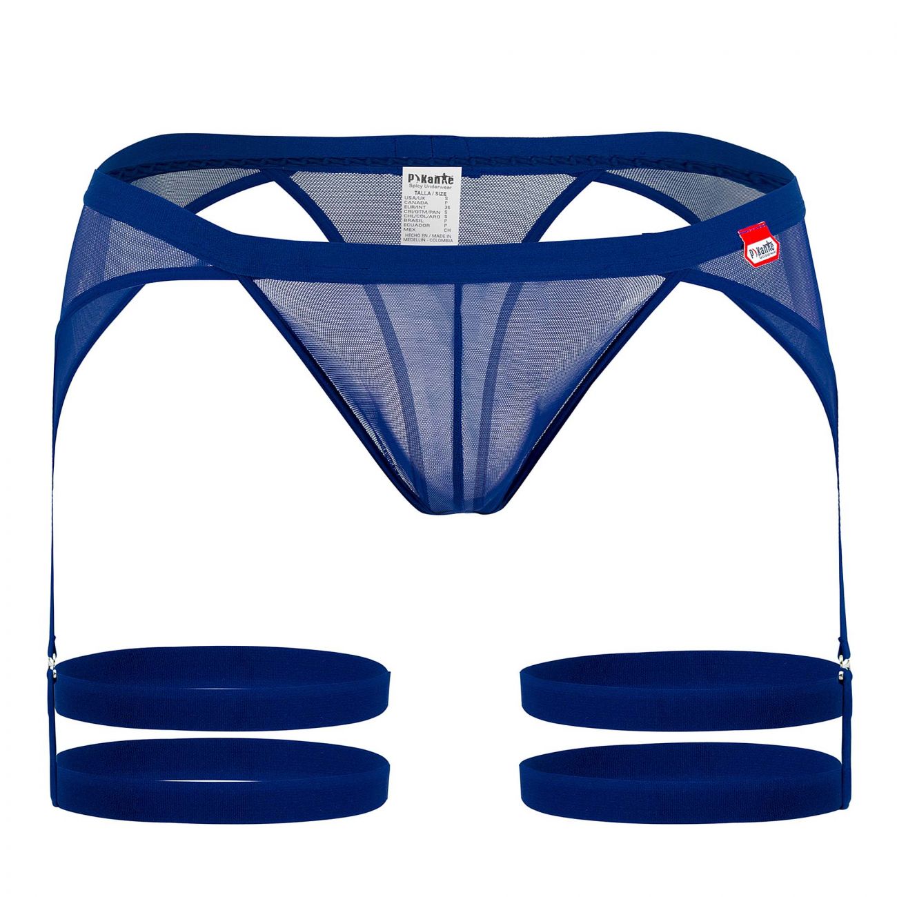 Pikante 0345 Rebel Garter Thongs Dark Blue