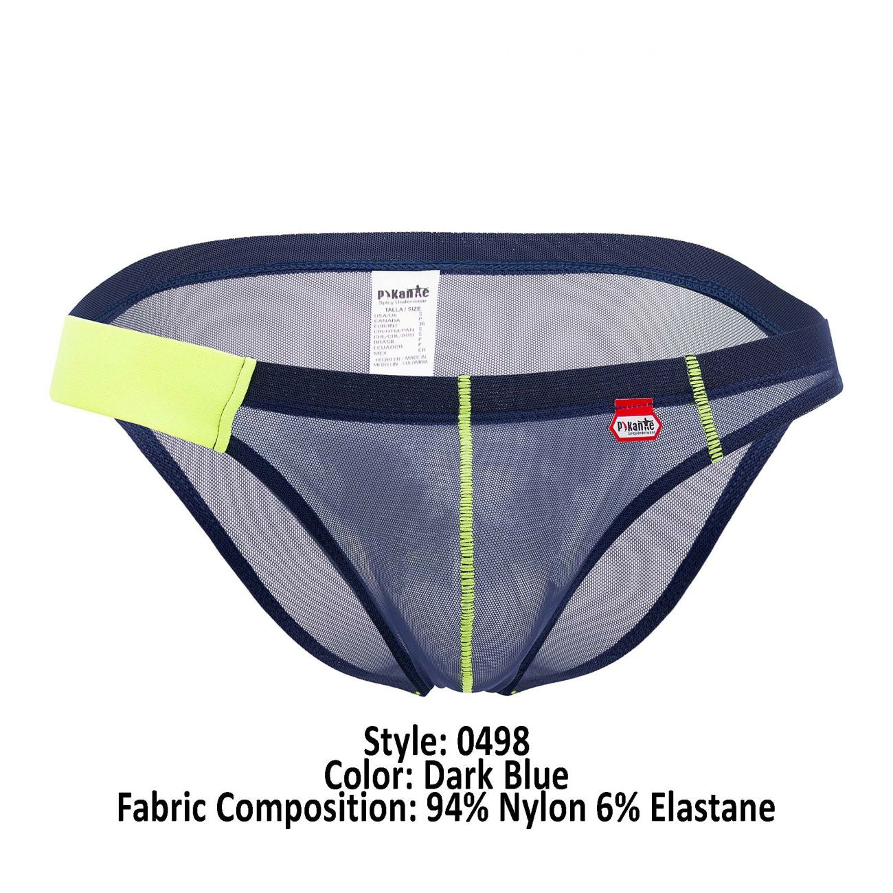 Pikante 0498 Lust Mesh Briefs Dark Blue