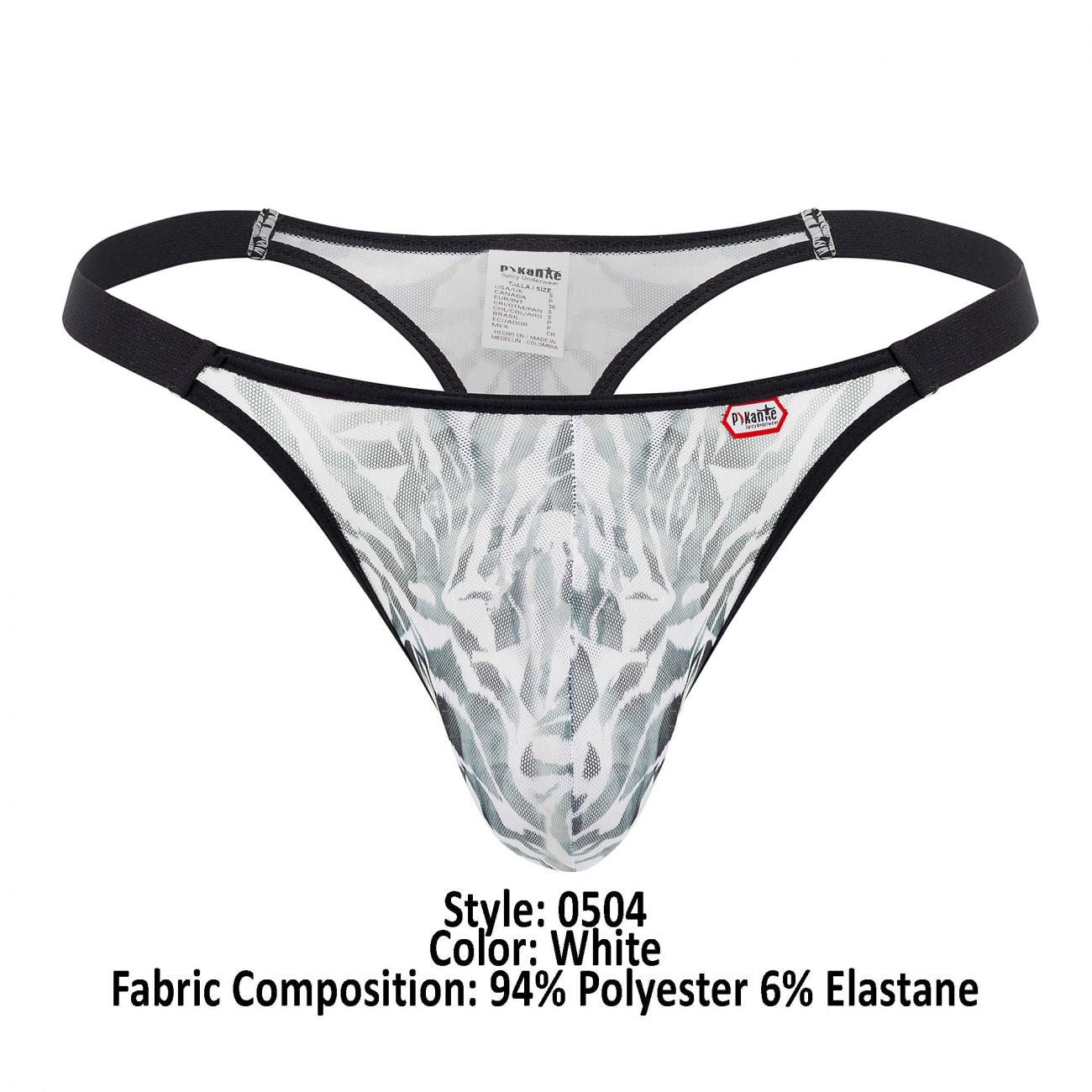Pikante 0504 Erotic Thongs White