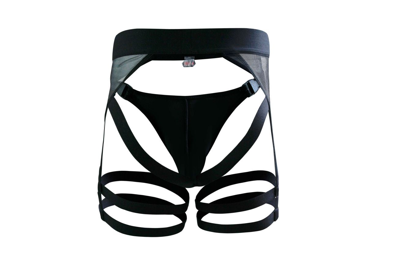 JCSTK - Pikante 1085 Hard Garter Jockstrap Black
