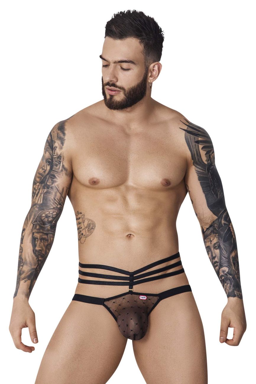 Pikante 1095 Oomph Mesh Jockstrap Black