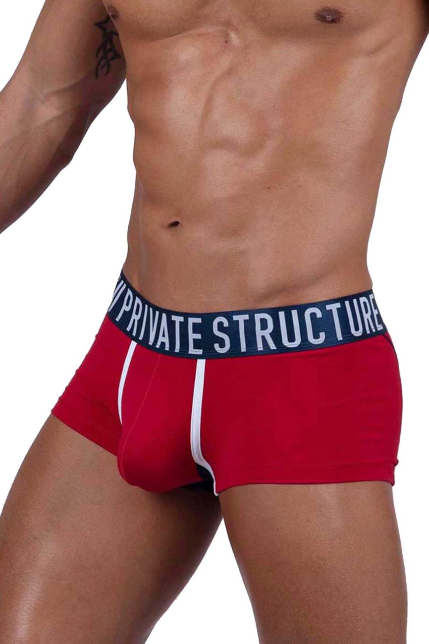 Private Structure BAUT4389 Athlete Trunks Red Falcon