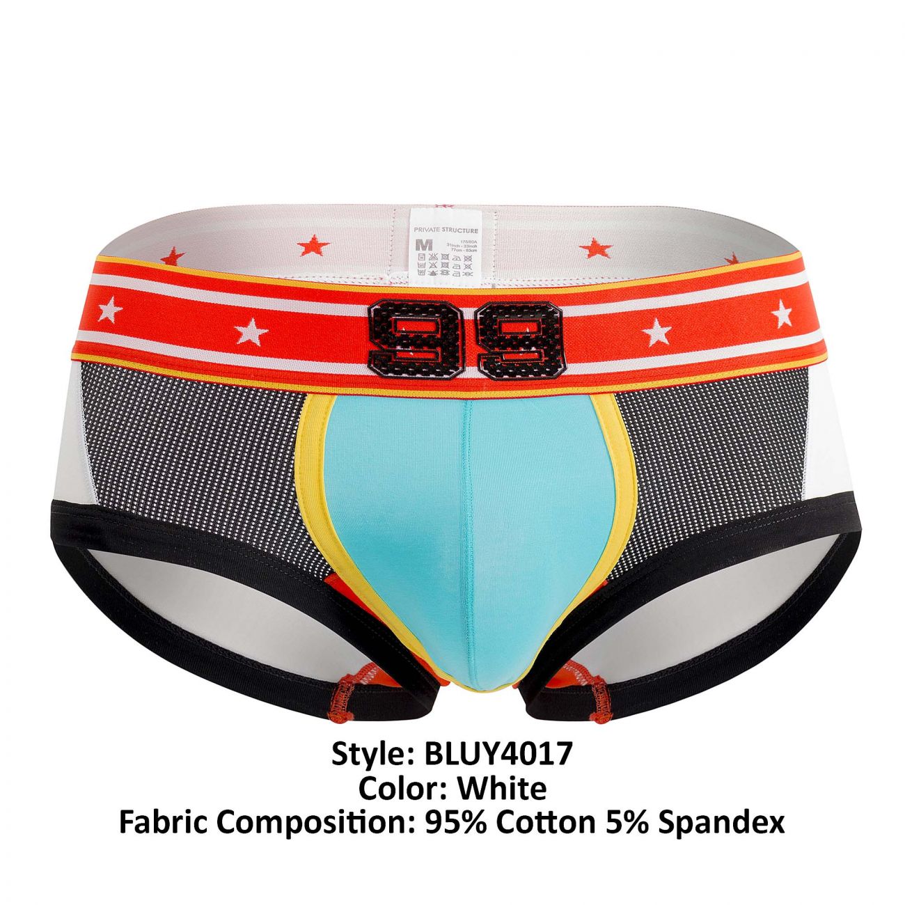 Private Structure BLUY4017 Low Rise Hipster Be-Fit Player White