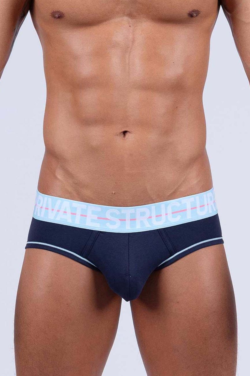 Private Structure MOUX4104 Mo Lite Mid Waist Mini Briefs Navy