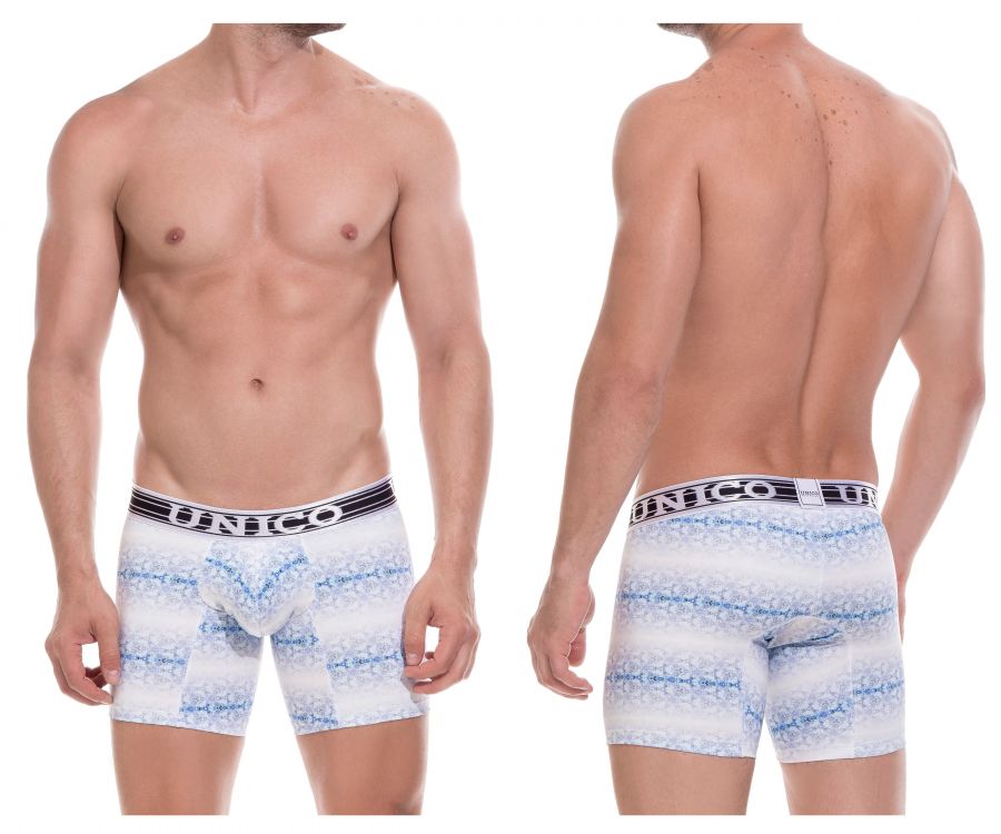 Unico 1803010020531 Boxer Briefs Mental White Printed