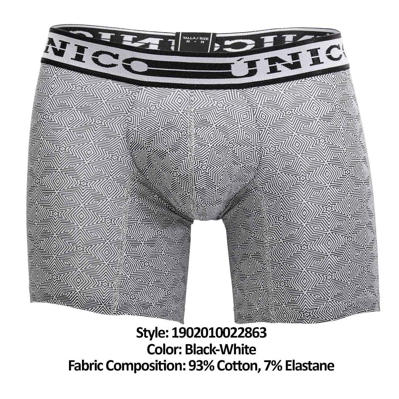 Unico 1902010022863 Boxer Briefs Techne Black-White