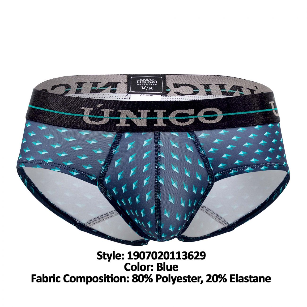 Unico 1907020113629 Briefs Agata Blue Printed