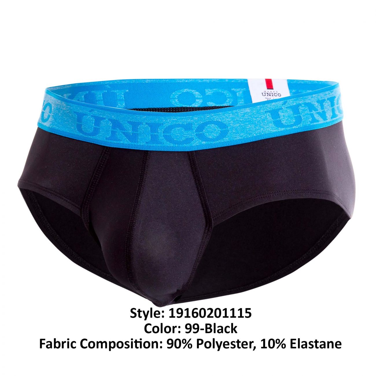 Unico 19160201115 COLORS Dinamico Briefs Black