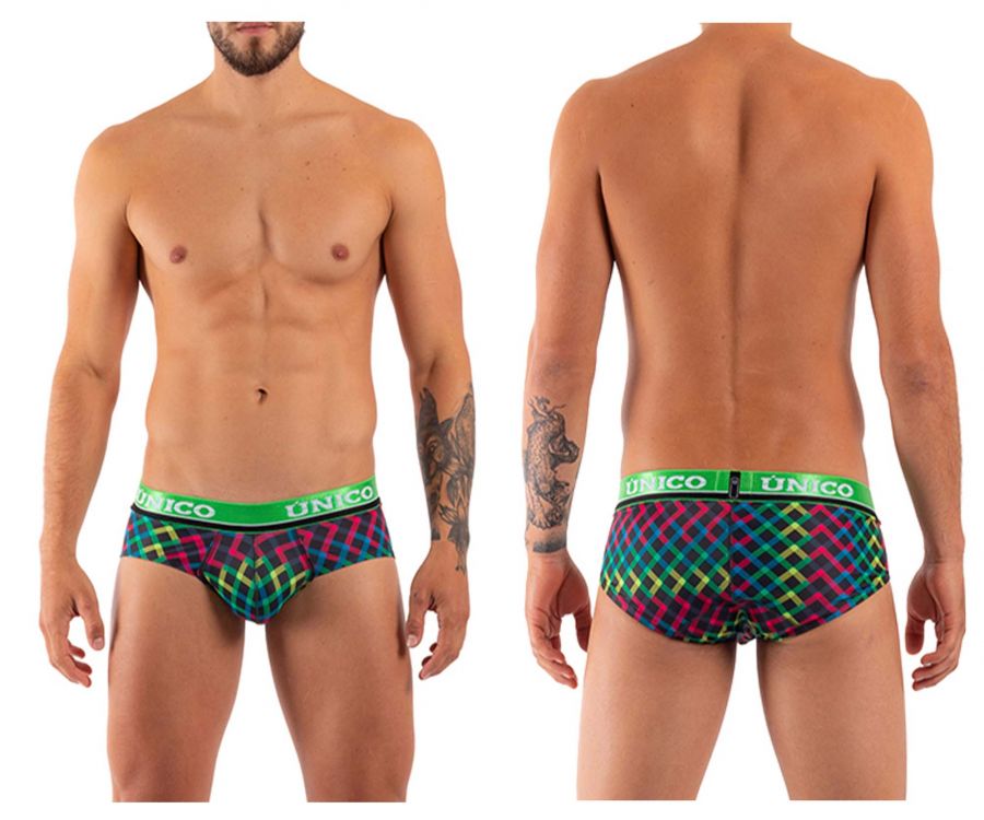 Unico 21100201111 Color-X Briefs Green Multi