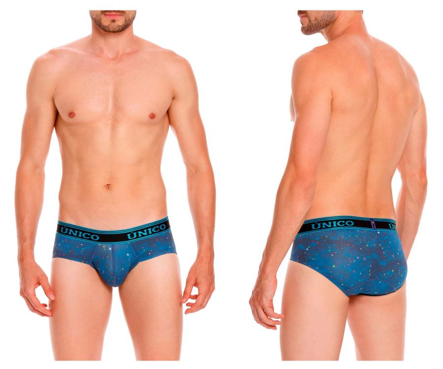Unico 22040201106 Aloe Briefs Blue Printed